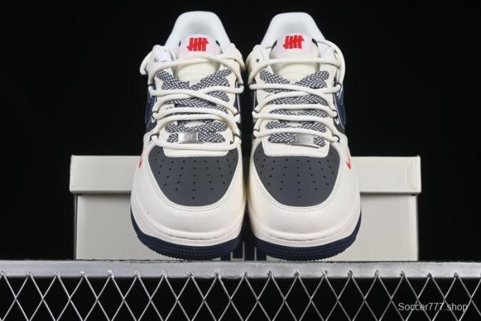 Nike Air Force 1 '07 Low UN Collaboration White Blue Lace-Up Casual Sneakers - SJ1198-103