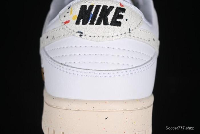 Nike SB Dunk Low Gucci Collaboration - Ink Splatter White Swoosh Anniversary Custom Low-Top Casual Sneakers - FC2025-305