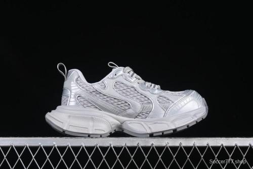 GG-CC Casual Running Shoes with Asymmetrical Design - 5509 Silver