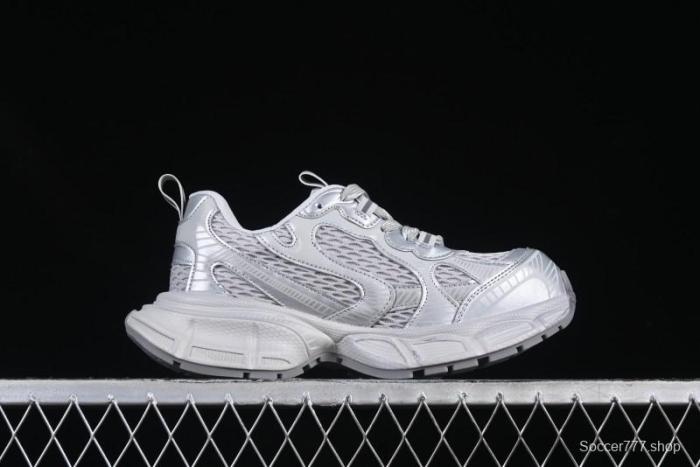 GG-CC Casual Running Shoes with Asymmetrical Design - 5509 Silver