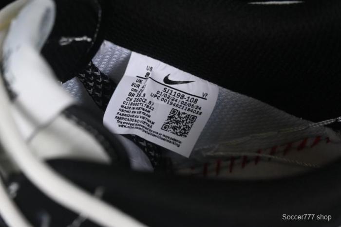 Nike Air Force 1 '07 Low Stussy Collaboration Black White Lace-Up Low-Top Casual Sneakers - SJ1198-108