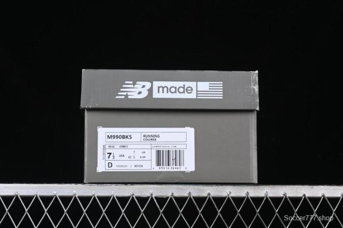 New Balance 990 Series Premium Made in USA Retro Running Shoes - M990BK5