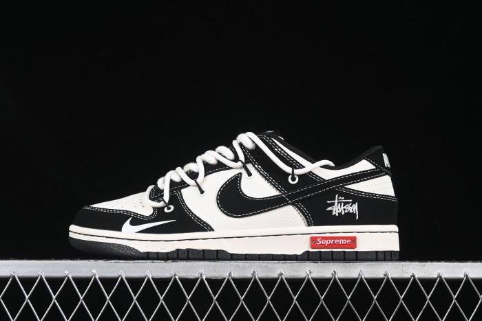 Nike x Supreme x Stüssy Dunk Low – Limited Edition Black & White Collaboration