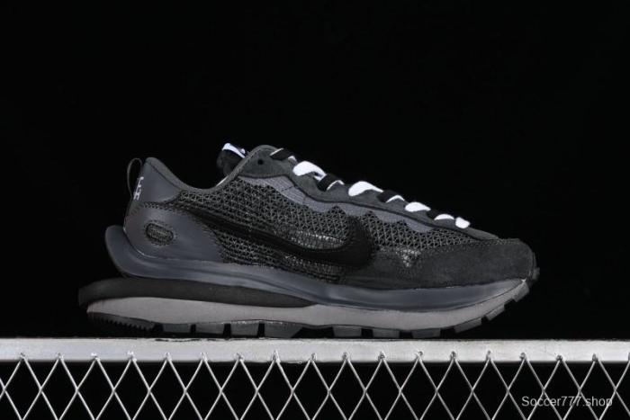 Nike Sacai VaporWaffle 3.0 Deconstructed Sneakers with Overlapping Swoosh and Double Tongue - CV1363-105