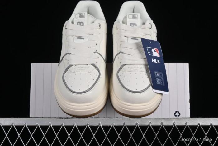 MLB Chunky Liner Basic New York Yankees Thick Sole Platform Sneakers with 6cm Height Increase - 3ASXCA12N50IVS