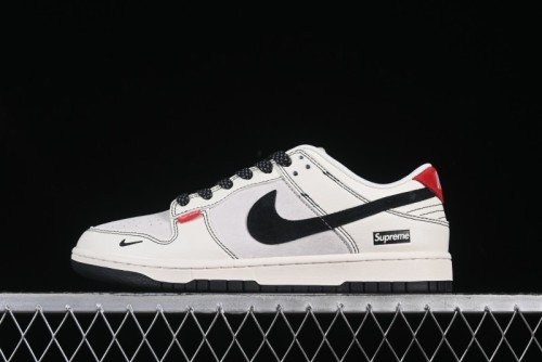 Nike SB Dunk Low Supreme Collaboration Anniversary Customized Low-Top Casual Skate Shoes - BB7518-024