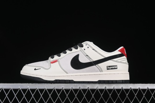 Nike SB Dunk Low Supreme Collaboration Anniversary Customized Low-Top Casual Skate Shoes - BB7518-024