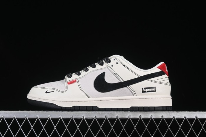Nike SB Dunk Low Supreme Collaboration Anniversary Customized Low-Top Casual Skate Shoes - BB7518-024