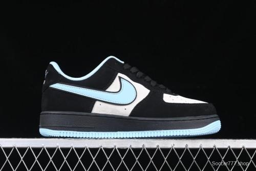 Nike Air Force 1 '07 Low Supreme Collaboration Tiffany Blue Low-Top Casual Sneakers - DF0188-025