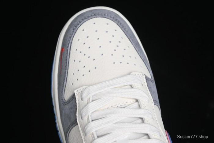 Nike SB Dunk Low Supreme Collaboration Anniversary Custom Low-Top Casual Skate Shoes - KK1333-010