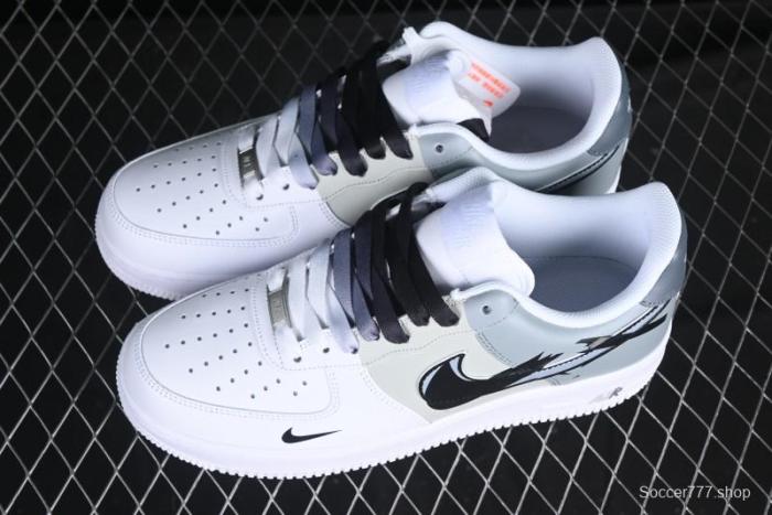Nike Air Force 1 '07 Low Hand-Painted Broken Hook Casual Sneakers - CV2288-011
