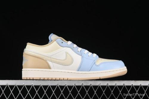 Nike Air Jordan 1 Low OG AJ1 White Brown Low Top Casual Basketball Shoes - HQ4186-111