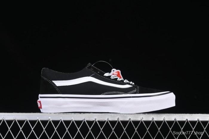 Vans Premium Old Skool Classic Black & White Low-Top Skate Shoes - VN000ZD4Y28