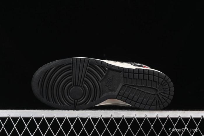 Nike SB Dunk Low Levi's Collaboration - Black Printed Denim Anniversary Customized Low-Top Casual Sneakers - XX2025-109