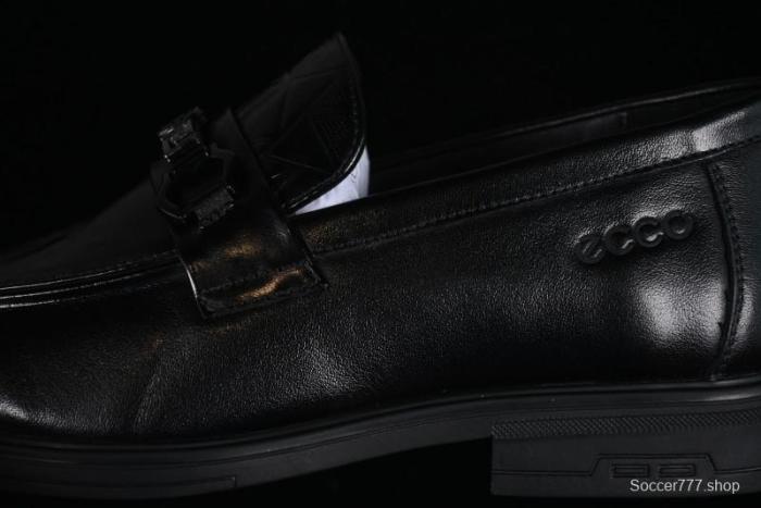 ECCO London Collection Slip-On Business Men's Leather Shoes with Wide Toe Box and Cushioned Sole - 61160801001