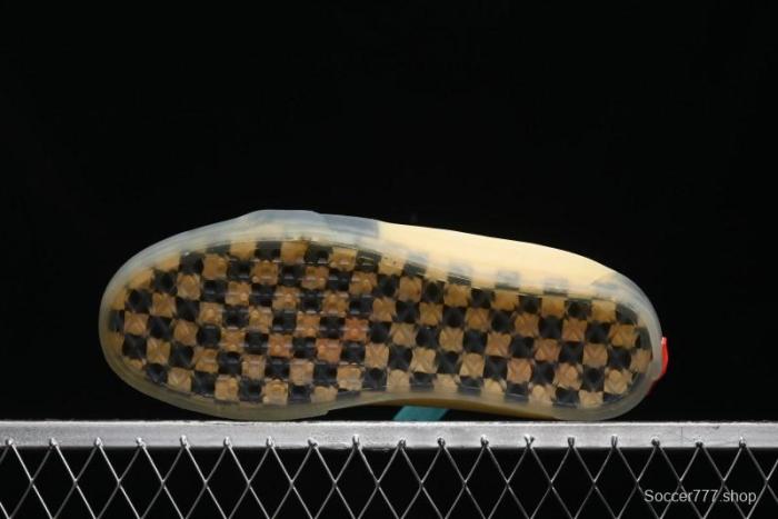 Palm Angels x Vans Sk8-Mid Collaboration Mid-Top Skate Shoes with Distressed Sole - VN000CRPGRN