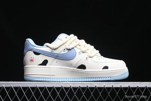 Nike Air Force 1 '07 Low Milk Pig Casual Lace-Up Sneakers - BD7701-110
