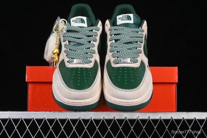 Nike Air Force 1 '07 Low The North Face Collaboration Green Snake Scale Casual Sneakers - DM6688-015