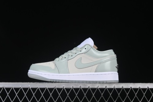 Nike Air Jordan 1 Low AJ1 Amber Green Low-Top Casual Sneakers - HF4078-100