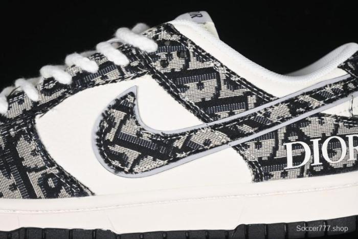 Nike SB Dunk Low Dior Collaboration Anniversary Customized Low-Top Casual Skate Shoes - YX5066-248