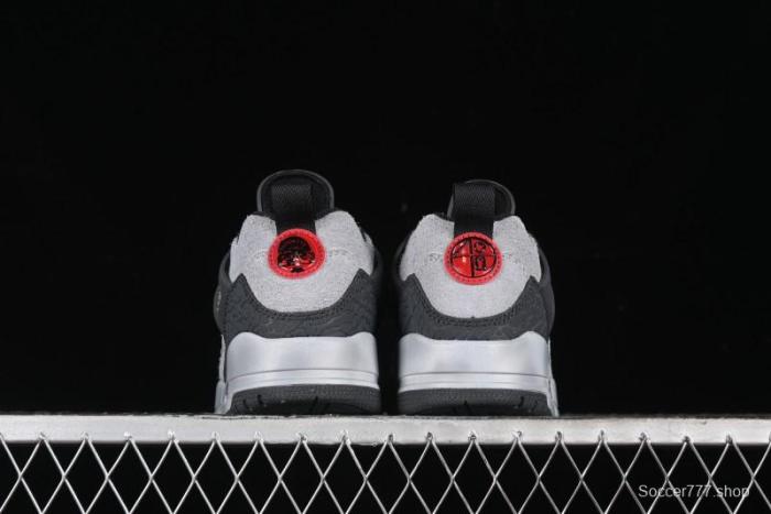 Nike Jordan Spizike Low AJ Hybrid Elements Black Grey Crack Leather Casual Sneakers - FQ1759-002