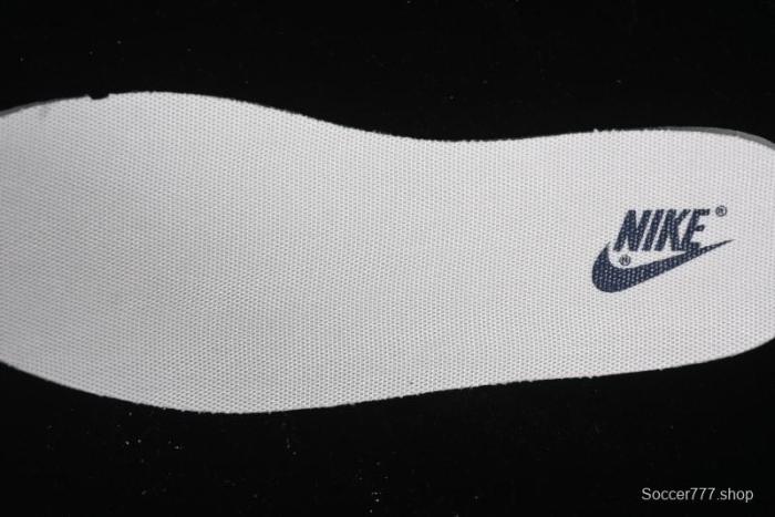 Nike SB Dunk Low Anniversary Premium Custom Low-Top Casual Skate Shoes in Off-White with Navy Blue Swoosh - SJ1089-004