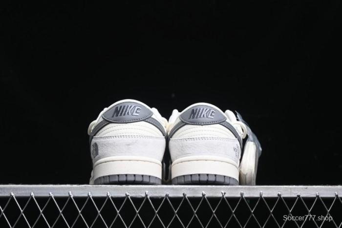 Nike SB Dunk Low The North Face Supreme Collaboration Strap Patch Grey Hook Low-Top Casual Skate Shoes - YX5066-253