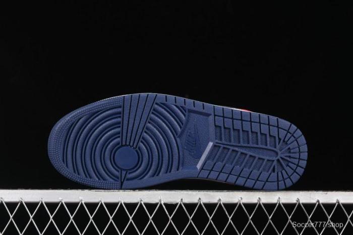 Nike Air Jordan 1 Low OG  Howard University  Casual Sneakers with Blue Toe and Red Heel - HQ2993-100