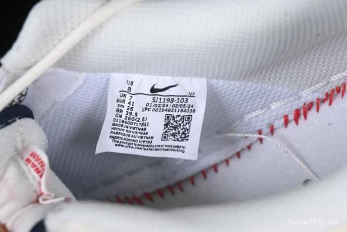 Nike Air Force 1 '07 Low UN Collaboration White Blue Lace-Up Casual Sneakers - SJ1198-103