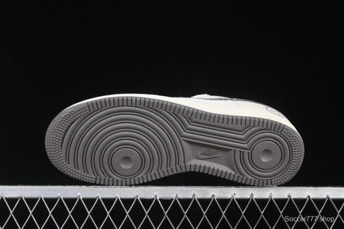 Nike Air Force 1 '07 Low Casual Sneakers in Light Grey with Custom Hardware - DF0188-036