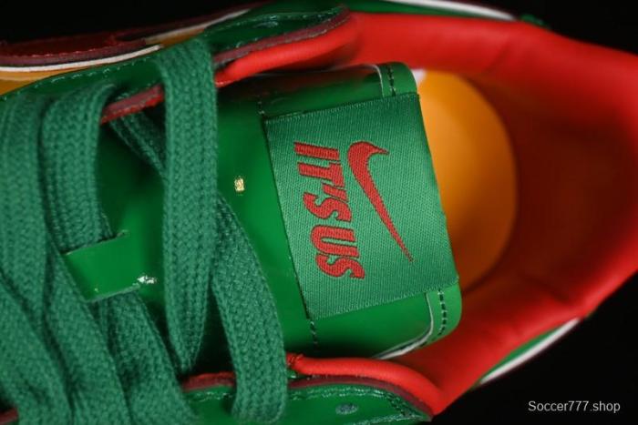 Nike Air Force 1'07 Low Lil Yachty Collaboration Casual Sneakers with Patent Leather and Multicolor Design - IH4383-300