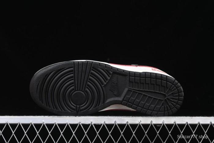 Nike SB Dunk Low Year of the Snake Series - Black Snakeskin with Black Swoosh Anniversary Custom Low-Top Casual Skate Shoes - DM6868-012