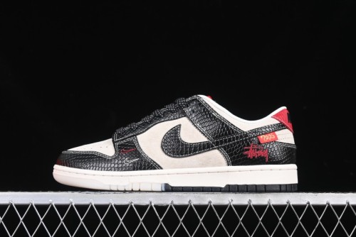 Nike SB Dunk Low Year of the Snake Limited Edition Black Snake Dual-Color Anniversary Custom Low-Top Casual Skate Shoes - HH7518-031