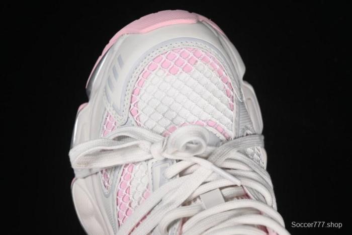 GG-CC Starry Sky Particle Silver White Lace-up Hollow Out Chunky Sneakers with 5cm Height Boost - G25U9778