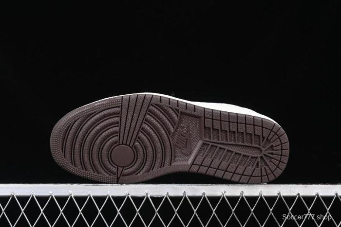 Nike Travis Scott x Fragment Design x Air Jordan 1 Low OG SP AJ1 Bape Collaboration Sneakers - AG3702-807