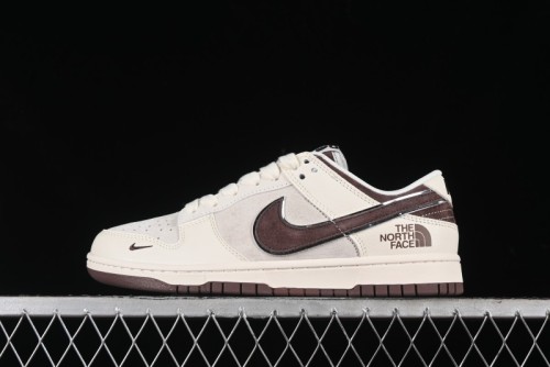 Nike SB Dunk Low The North Face Collaboration Anniversary Edition Premium Custom Low-Top Casual Skate Shoes - DQ1098-515