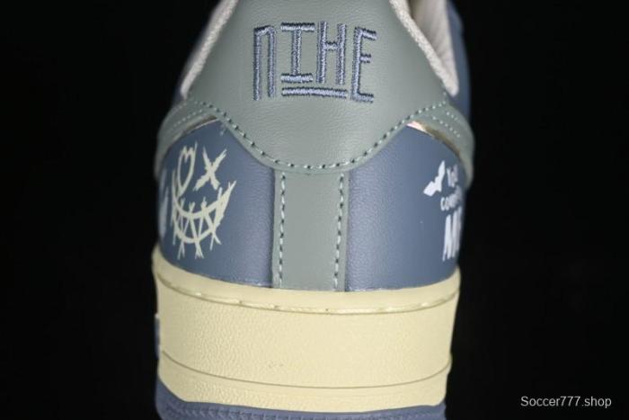 Nike Air Force 1 Low  Ghost Fire Clown  Halloween Themed Casual Sneakers - XL2321-333