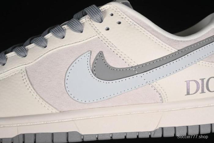 Nike SB Dunk Low Dior Collection - Beige Grey Blue Hook Anniversary High-End Custom Low-Top Casual Sneakers - XD6188-042