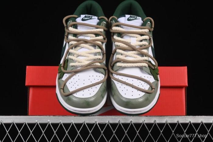 Nike Dunk Low Butterfly Bamboo Forest Green Low-Top Casual Sneakers - DD1391-101