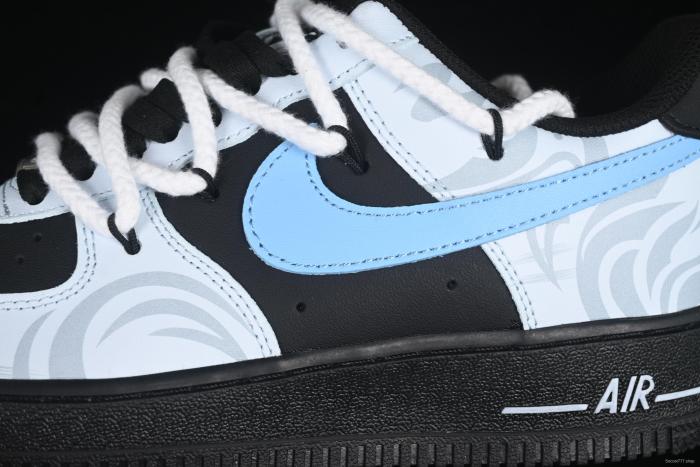 Nike Air Force 1 '07 Low Snake Print Casual Sneakers with Custom Leather - ZH0316-065