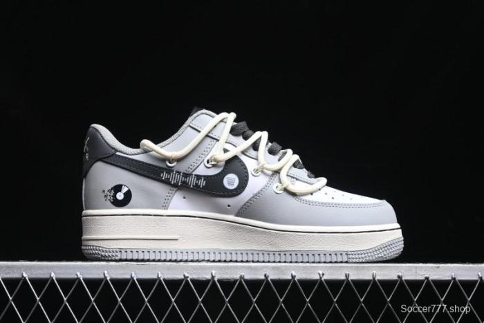 Nike Air Force 1 Low  Vinyl  Casual Sneakers with Lace-Up Design - KS6896-666