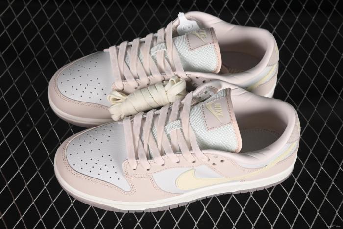 Nike SB Dunk Low White Light Pink SB Low-Top Casual Skate Shoes - FB7901-601