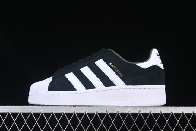Adidas Originals Superstar XLG Casual Sneakers with Gold Logo Shell Toe and Thick Sole - ID4657