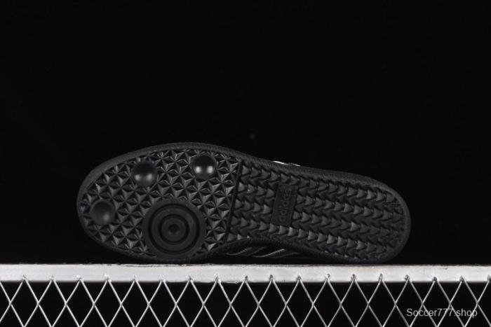 Adidas Samba Atmos IH3364 Patent Leather Black Silver Casual Sneakers