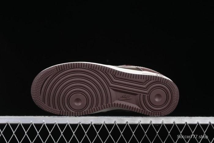 Nike Air Force 1 '07 Low BAPE Collaboration Grey Green Brown Low-Top Casual Sneakers - KK1988-039