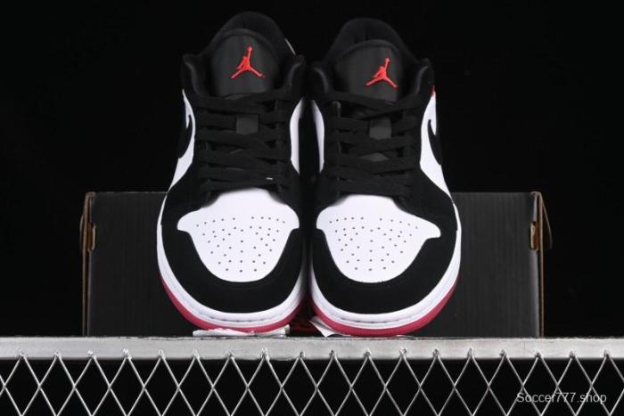 Nike Air Jordan 1 Low  White Black Gym Red  Retro Casual Sneakers - IB8971-106