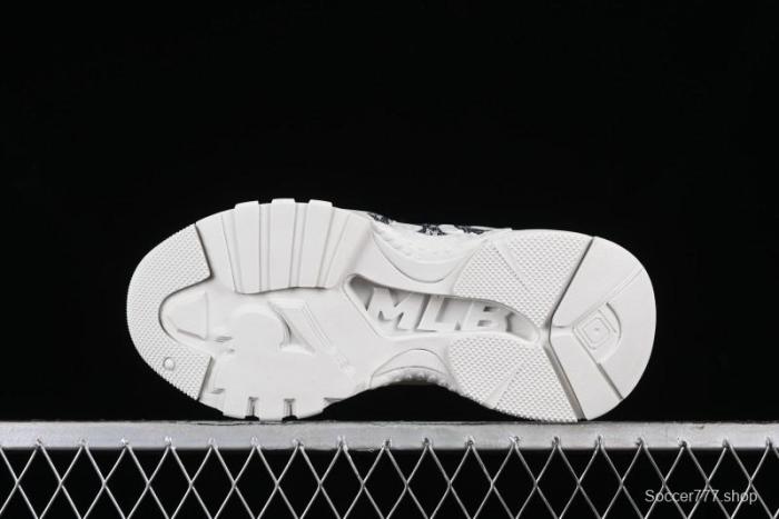 New York Yankees MLB Bigball Chunky Denim Monogram Platform Sandals - 3ASHBDM4N50BKS