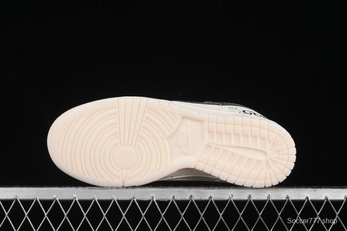 Nike SB Dunk Low Gucci Collaboration - Crystal Green Pattern Anniversary High-End Custom Low-Top Casual Sneakers - XY1688-104