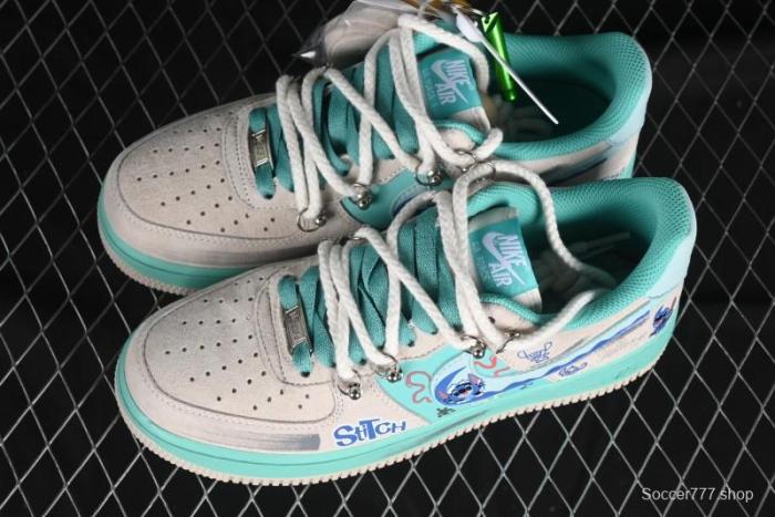 Nike Air Force 1 '07 Low x Stitch Casual Lace-Up Sneakers - DZ1328-222