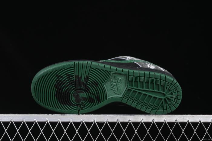 Nike There Skateboards x Nike SB Dunk Low Graffiti Art Style Collaboration SB Low-Top Casual Skate Shoes - HF7743-001